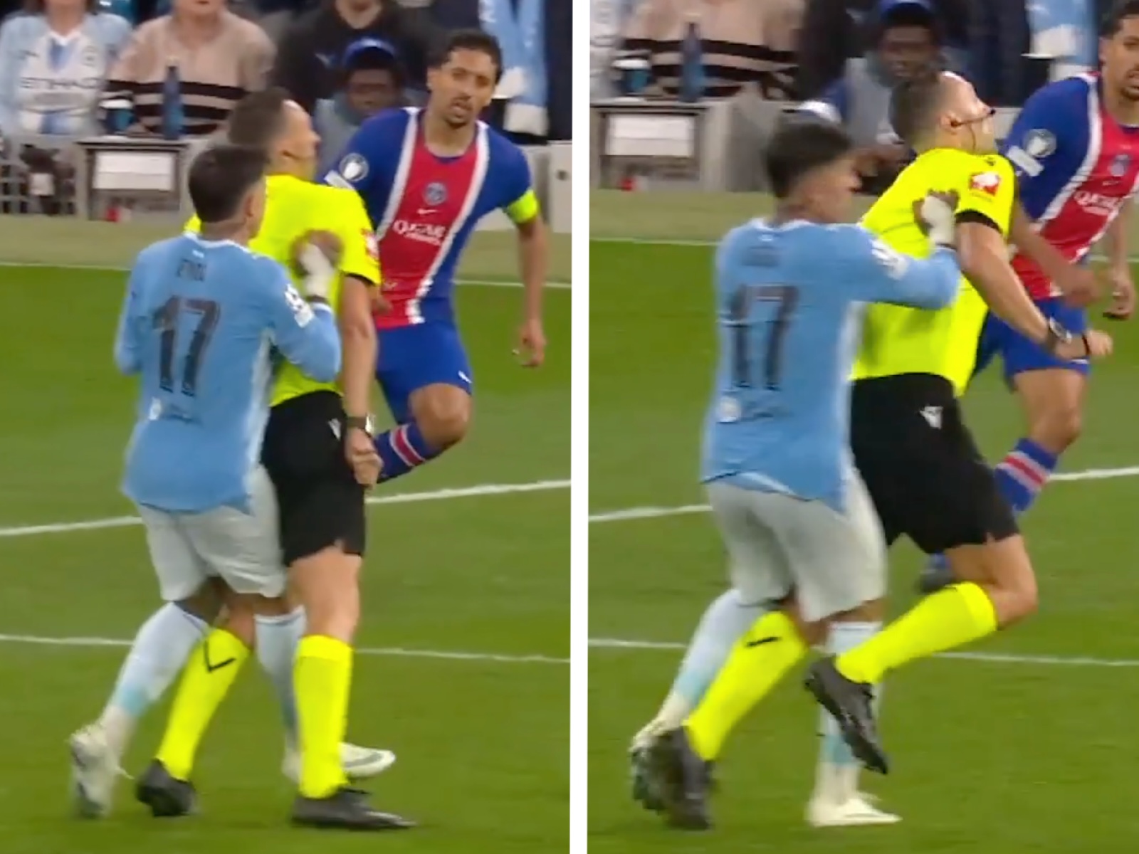 Enzo Fernandez powalił sędziego. I choćby nie dostał kartki!