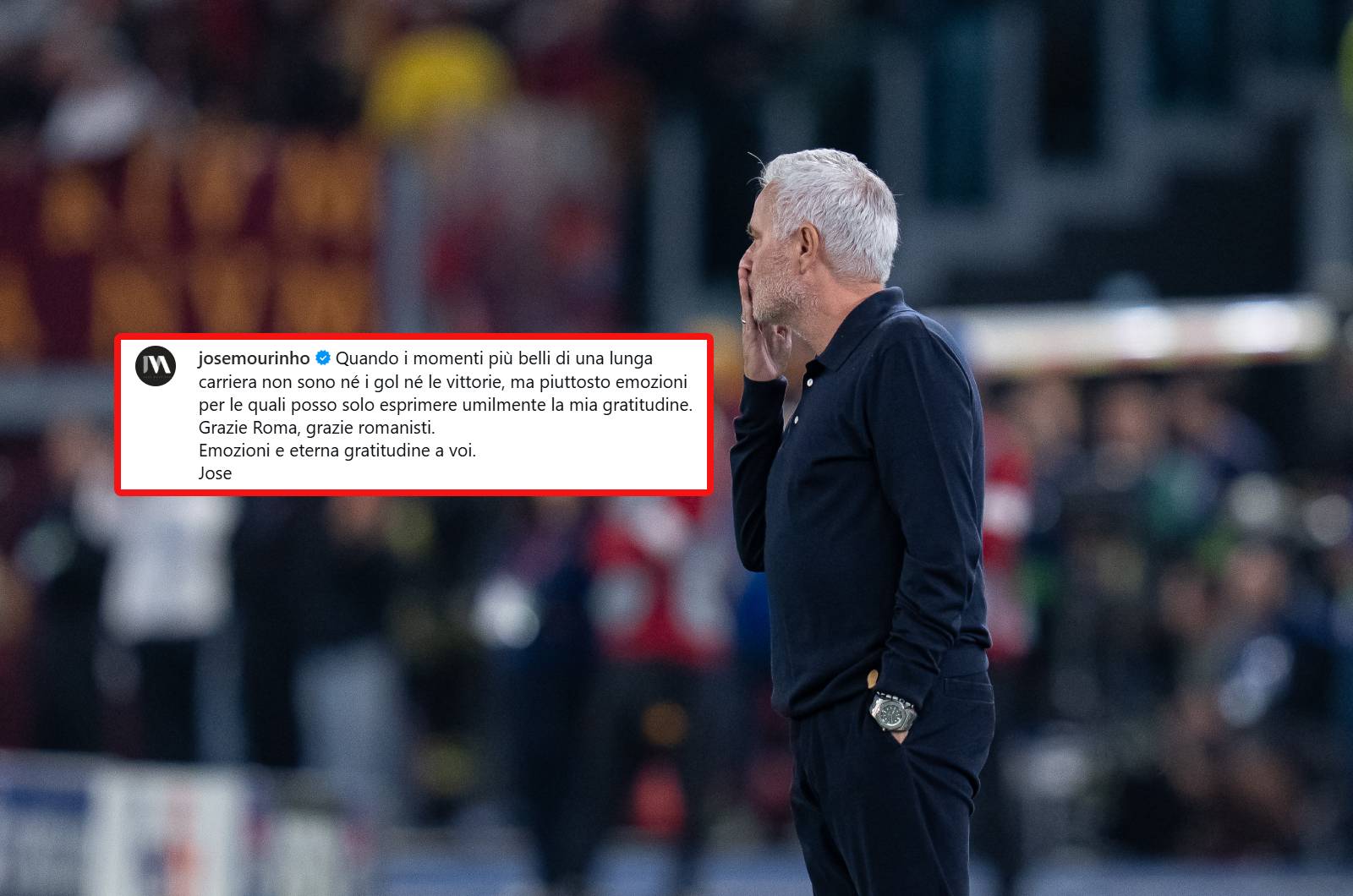 Mourinho zwrócił się do kibiców Romy. Emocjonalny wpis