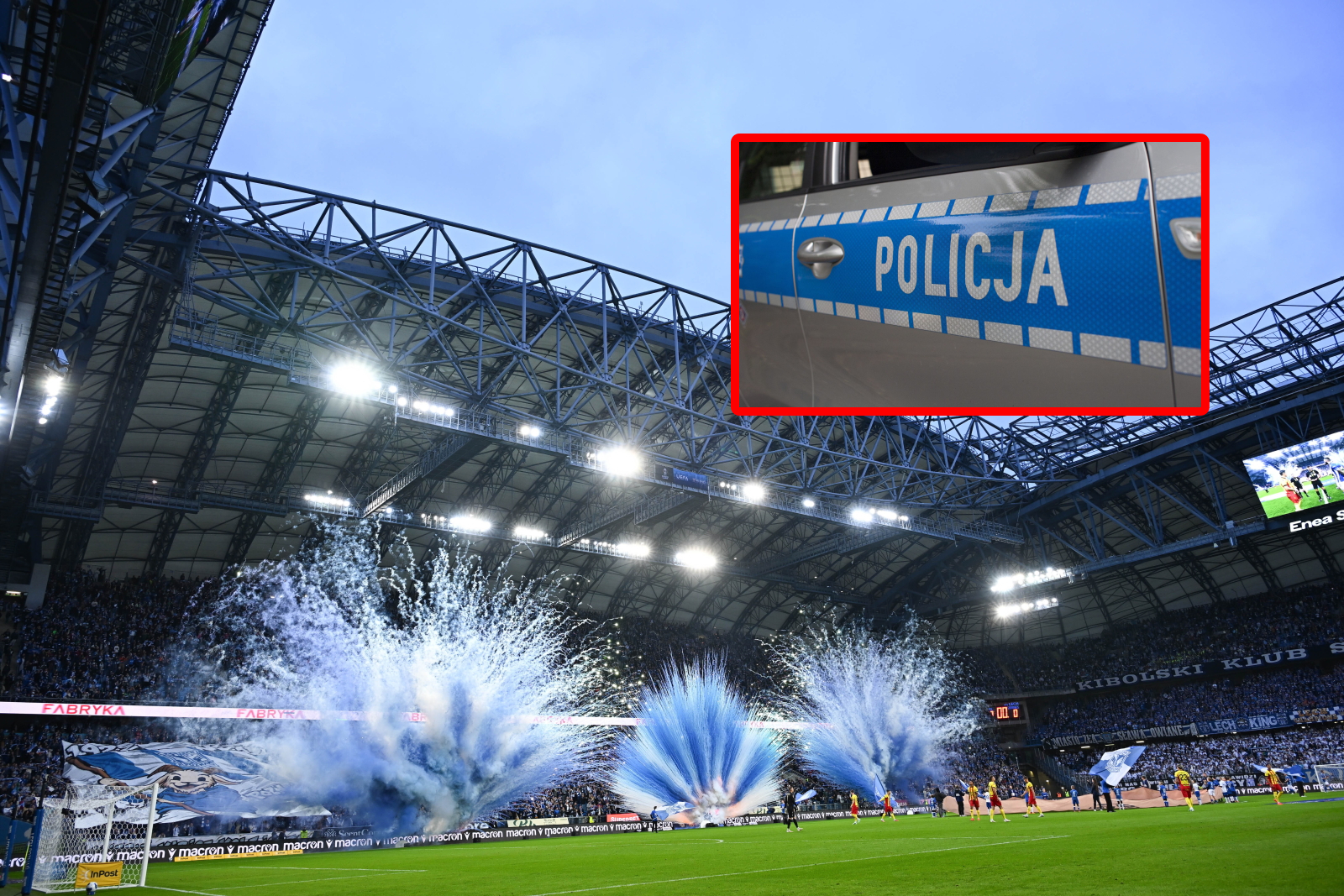 Niepokojąca sytuacja na stadionie Lecha. "Została założona niebieska karta"
