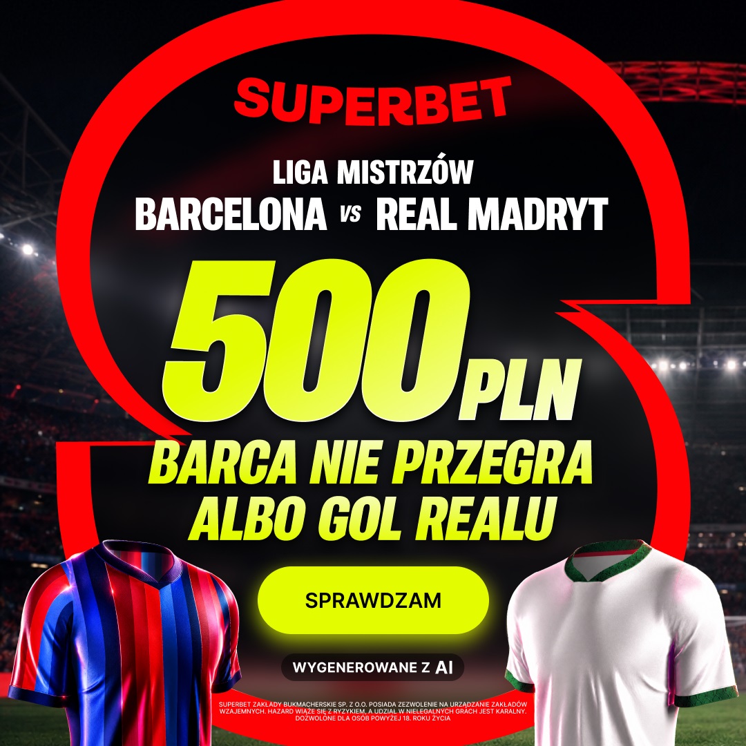 El Clasico w niedzielę, mega bonus już dziś! 500 PLN na Barcelona – Real Madryt