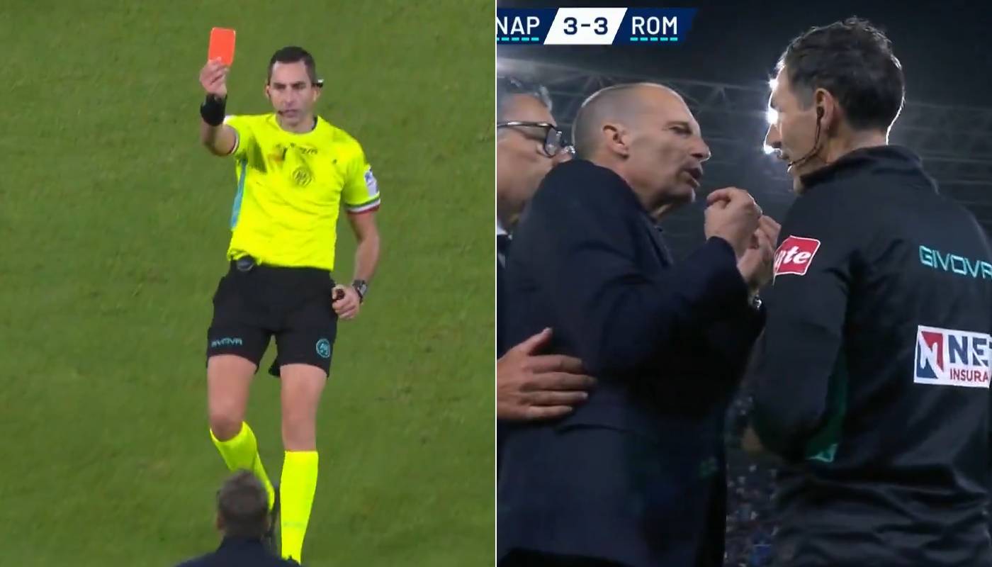 Trener dostał czerwoną kartkę i wpadł w furię. Sceny w Serie A