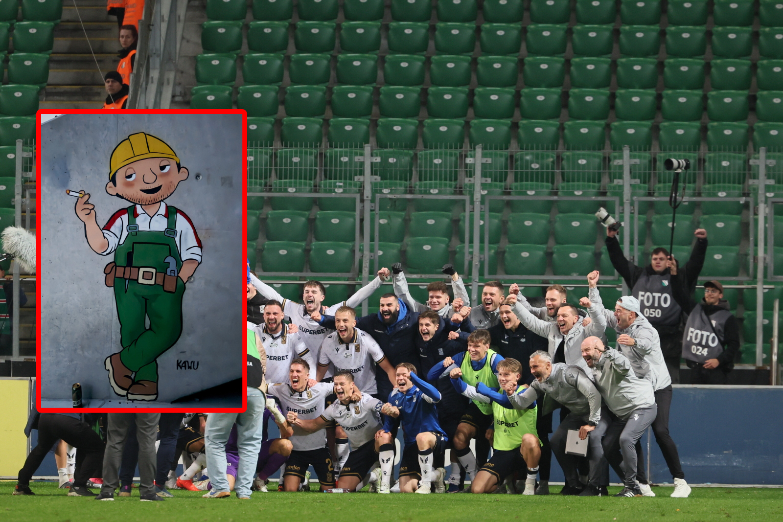 Kibic Lecha włamał się na stadion Legii. Oto, co zrobił