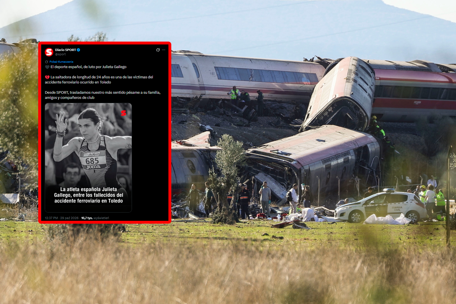 W katastrofie w Hiszpanii zginęła lekkoatletka. Miała 24 lata